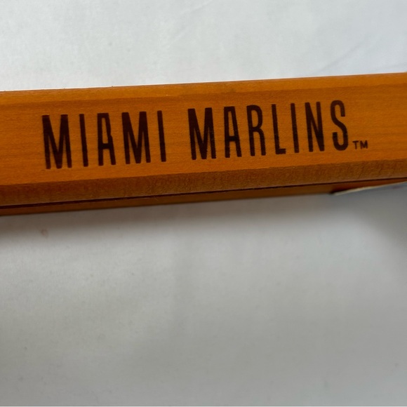 Sportula MLB Miami Marlins Grill A Tongs Cutout Logo Wood Handle Grilling Tongs - Picture 4 of 10